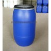 大口蓝200L塑料桶法兰铁箍桶厂家