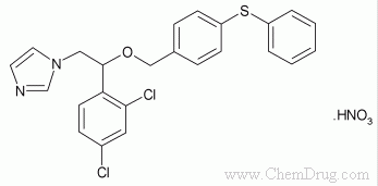 Fenticonazole nitrate, Rec-151476B free base, Rec-151476, Lo--药物合成数据库