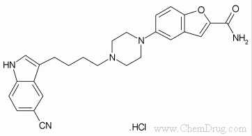 Vilazodone hydrochloride, SB-659746A, EMD-68843,163521-08-2,--药物合成数据库