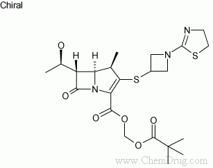 Tebipenem pivoxil, L-084,161715-24-8,C22-H31-N3-O6-S2,(1R,5S--药物合成数据库